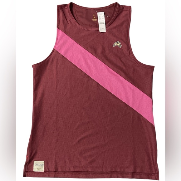 Tracksmith X J Crew Van Cortlandt Singlet - Women’s L - Beet/Dahlia - NWT - Picture 2 of 5